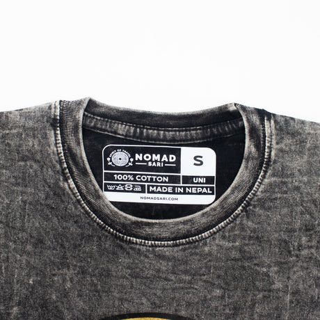 Nomad Sari majica od stonewashed pamuka - Rebel - Ugljenasto siva - Mala