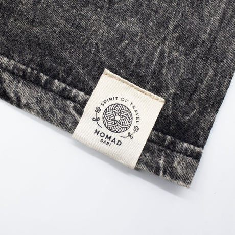 Nomad Sari majica od stonewashed pamuka - Rebel - Ugljenasto siva - Mala