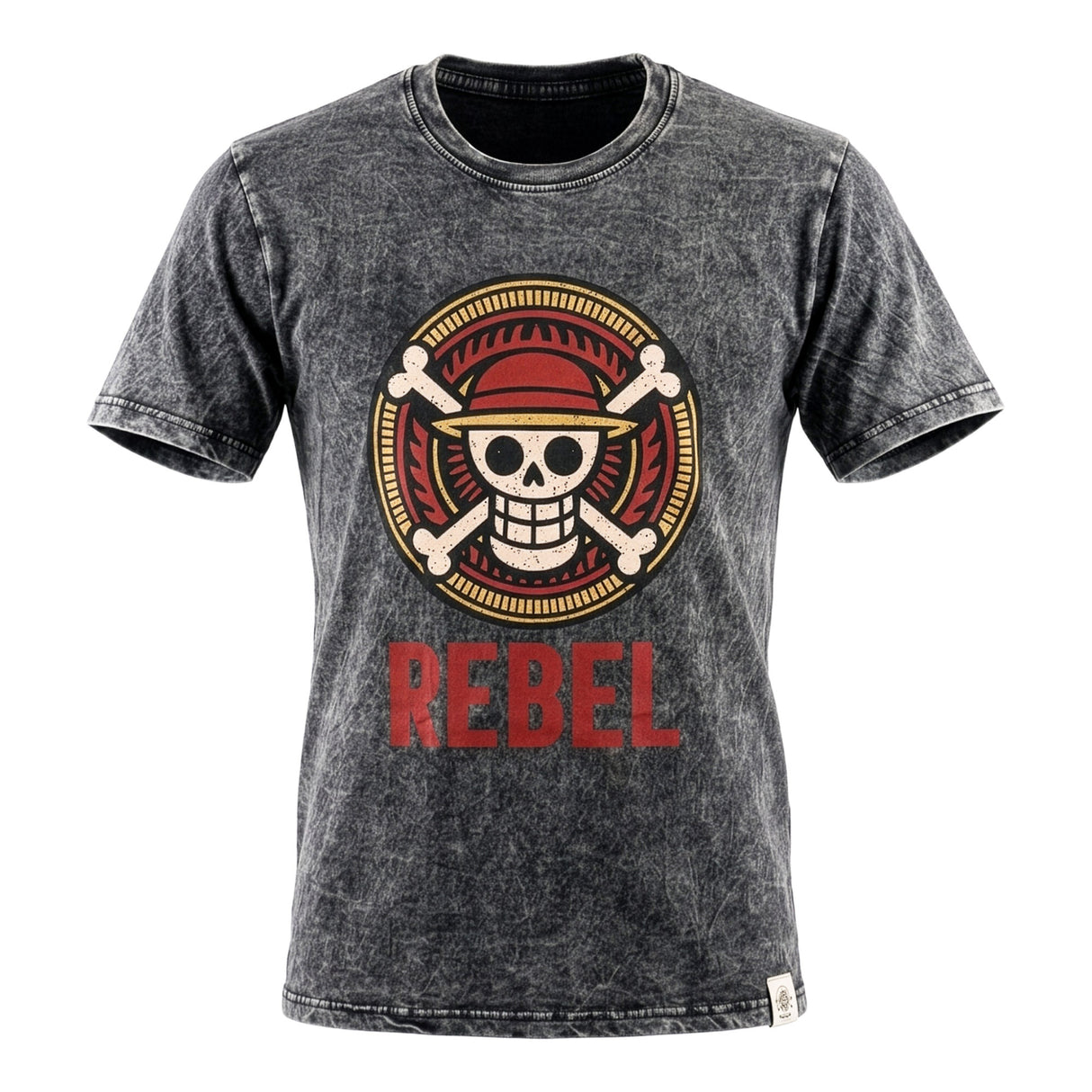 Nomad Sari Stonewashed Bomulds T-shirt - Rebel - Koksgrå - Medium