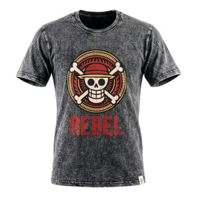 Nomad Sari Stonewashed Bomulds T-shirt - Rebel - Koksgrå - Medium
