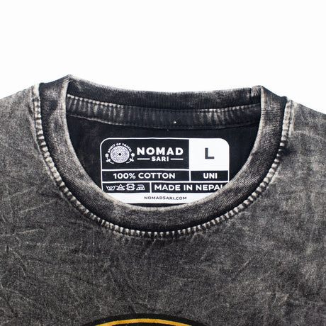 Nomad Sari majica od stonewashed pamuka - Rebel - Ugljenasto siva - L