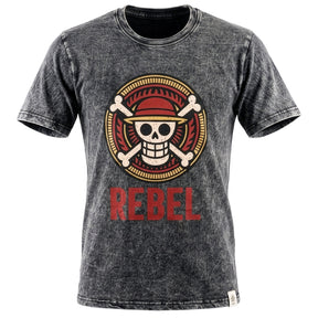 T-shirt Nomad Sari em Algodão Stonewashed - Rebelde - Carvão - XL