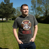 T-shirt Nomad Sari em Algodão Stonewashed - Rebelde - Carvão - XL