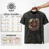 Nomad Sari stonewashed pamut póló – Nap és Zodiákus – Barna – Kicsi
