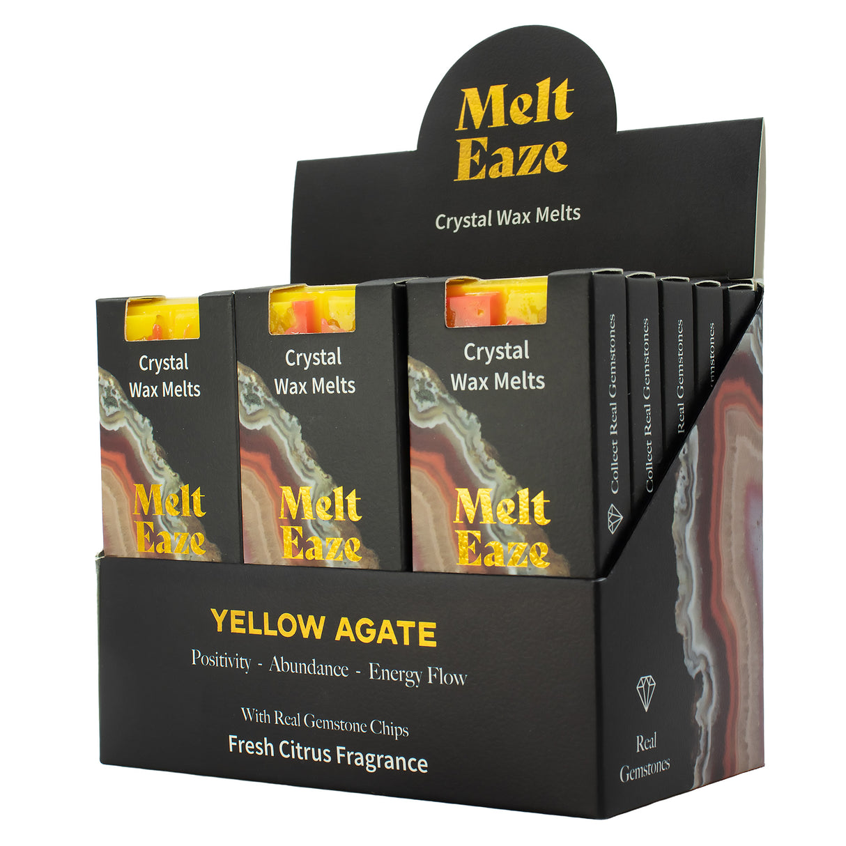MeltEaze Cera Aromática 50g - Brilho Dourado - Cítricos Frescos