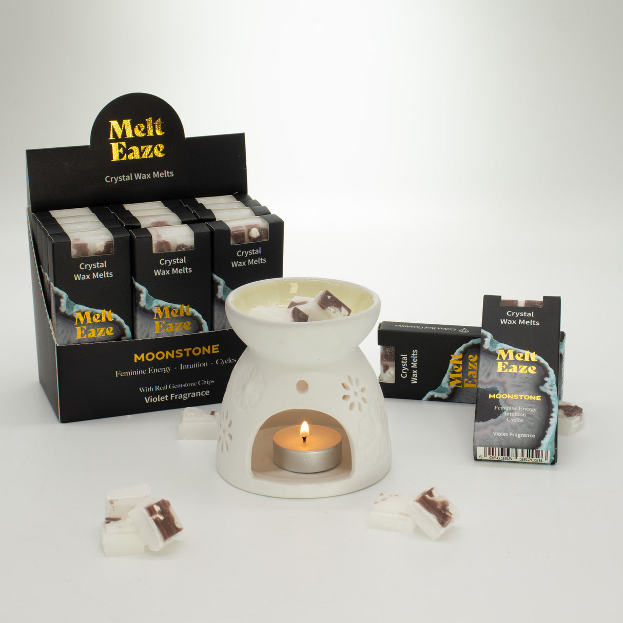 MeltEaze Cera Aromática 50g - Brilho de Pedra da Lua - Violeta