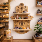 Prateleira de Parede em Forma de Hamsa