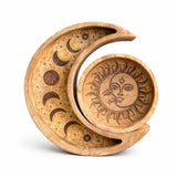 Vassoio rotondo a forma di luna set da 2