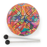 Kleine Hapi-Trommel Psychedelic – 13 × 9 cm