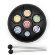 Low Med Hapi Drum Black Chakra- 14 × 7 cm