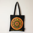 Iconic Classic Tote Bag - Luna Alchemy Wheel - Black 6oz