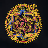 Iconic Classic Tote Bag - Dragon Yin & Yang- Black 6oz