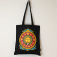 Ikonická klasická taška přes rameno - Zodiac Sun - černá 6oz