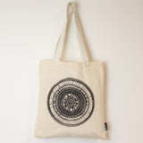 Nomad Sari Iconic Basic Tote Bag - Urban Mandala - Natural 4oz