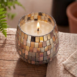 Velas em Frasco de Vidro Médio - Mosaico Âmbar