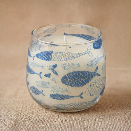 Velas en tarro de vidrio mediano - Brisa marina
