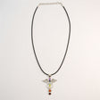 Pendentif Dévotion Indien - Plaqué Argent (cordon 45 cm) - Ange Chakra