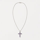 Pendente Devocional Indiano - Banhado a Prata (Corrente de 45cm) - Crucifixo Ionite