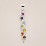 Pendentif Dévotionnel Indien - Plaqué Argent (cordon 45 cm) - Chakra Serpent