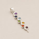 Pendentif Dévotionnel Indien - Plaqué Argent (cordon 45 cm) - Chakra Serpent