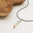 Pendentif Dévotionnel Indien - Plaqué Argent (cordon 45 cm) - Chakra Serpent