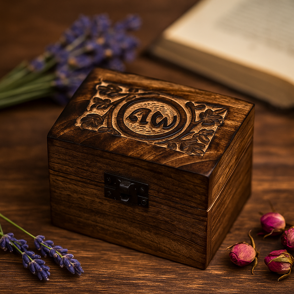 Essential Oil Storage Box 6-Slot 10ml Mango Wood