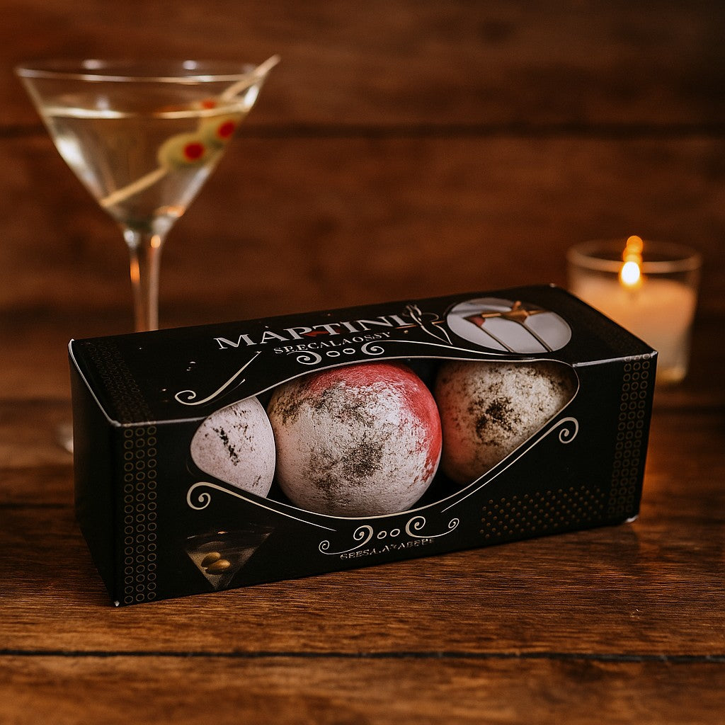 Bath Bombs Martini Set of 3