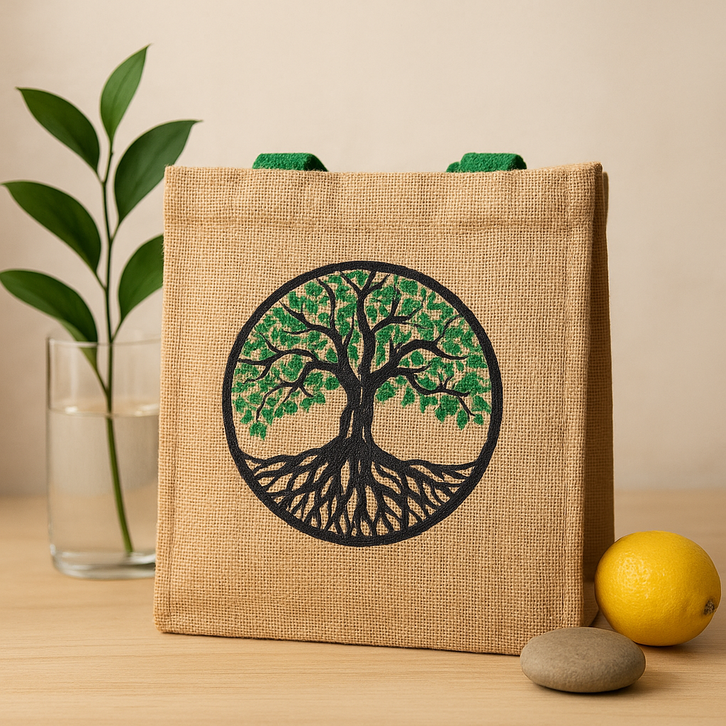 Jute draagtas, Boeddha Levensboom