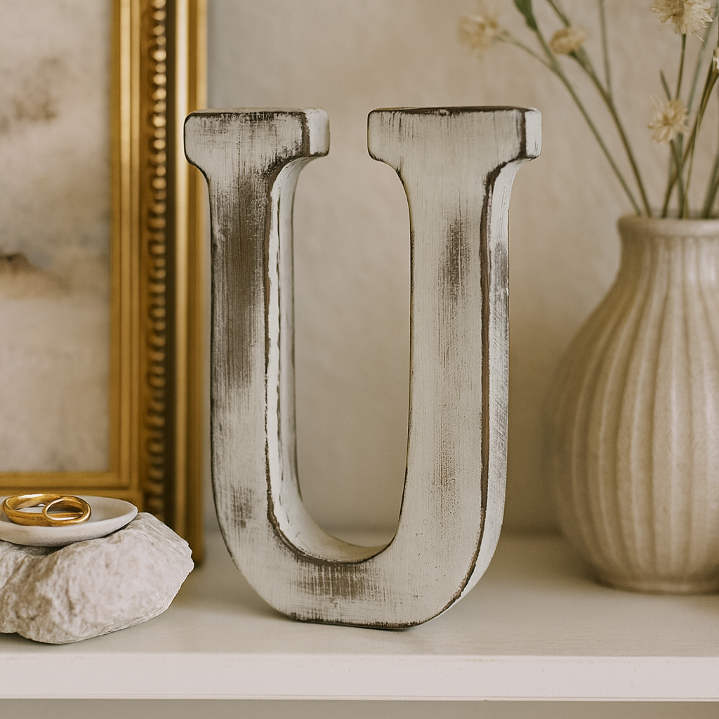 Drevené písmeno abecedy U