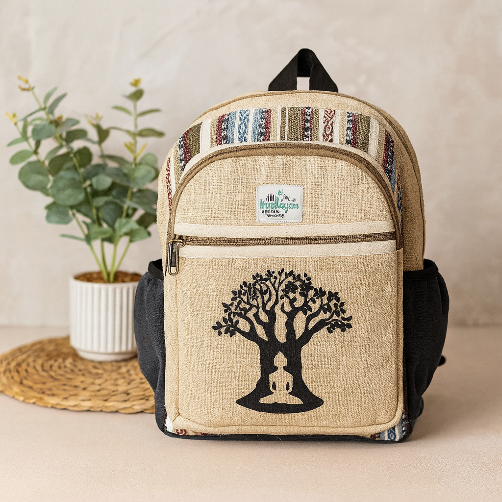 Konopný batoh malý strom Bodhi