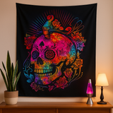 Day of the Dead Skull Cotton Wall Art