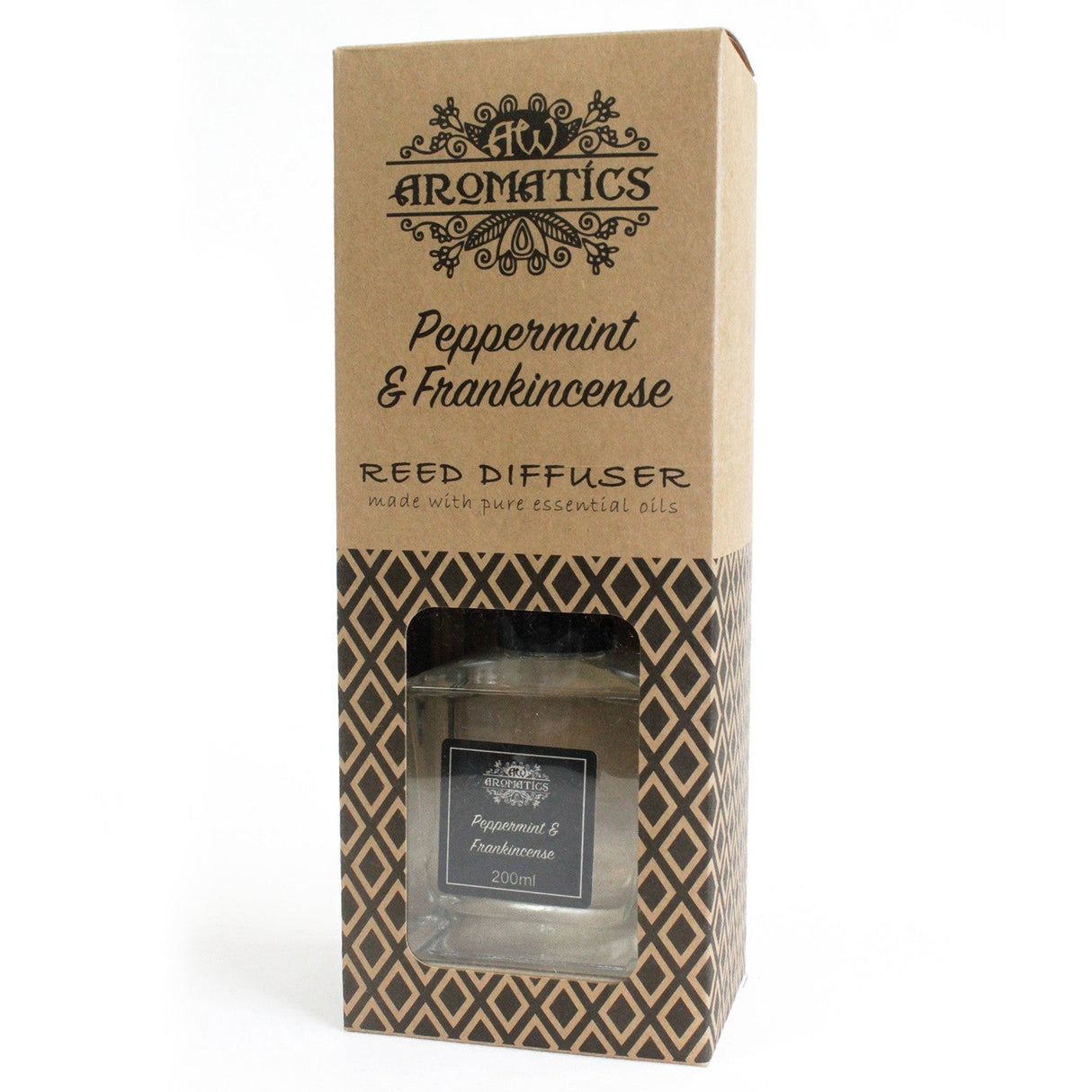 Peppermint & Frankincense Reed Diffuser Essential Oil 200ml - SHAMTAM.COM