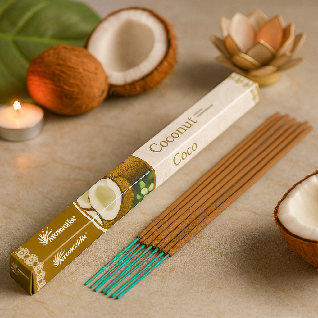 Coconut Masala Incense Sticks, 20 Count Aromatika