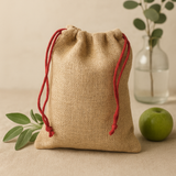 Small Jute Drawstring Gift Bag 180 x 220mm