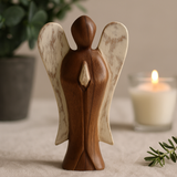 Holzengel-Figur - Frieden