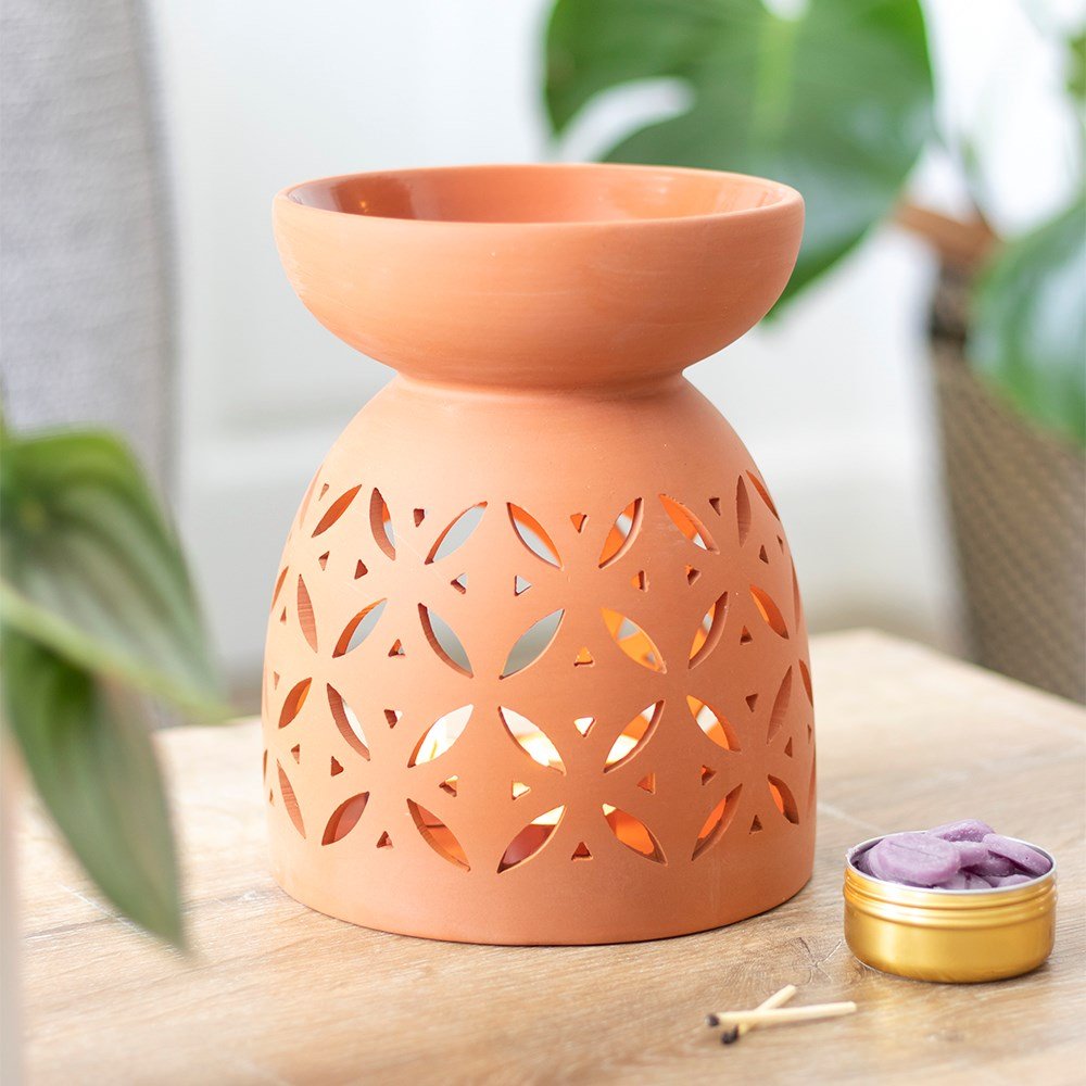 Terracotta Oil Burner 20cm - SHAMTAM.COM