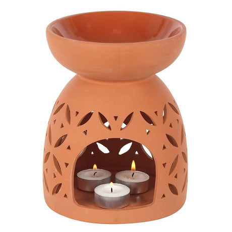 Terracotta Oil Burner 20cm - SHAMTAM.COM