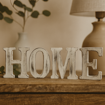 Drevené písmená Home sada 4 kusy