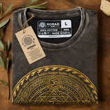 Tričko Stone Washed Čakra Tmavě Šedé Velké