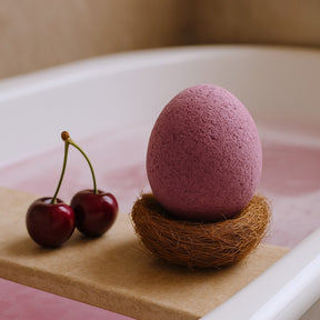 Bath Eggs Cherry 6 Pack, Bath Bombs