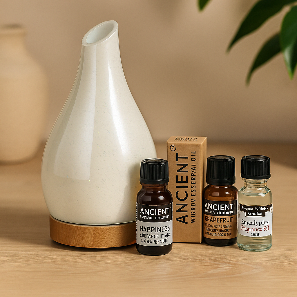 Essential Oil Diffuser Set With 3 Oils Ibiza