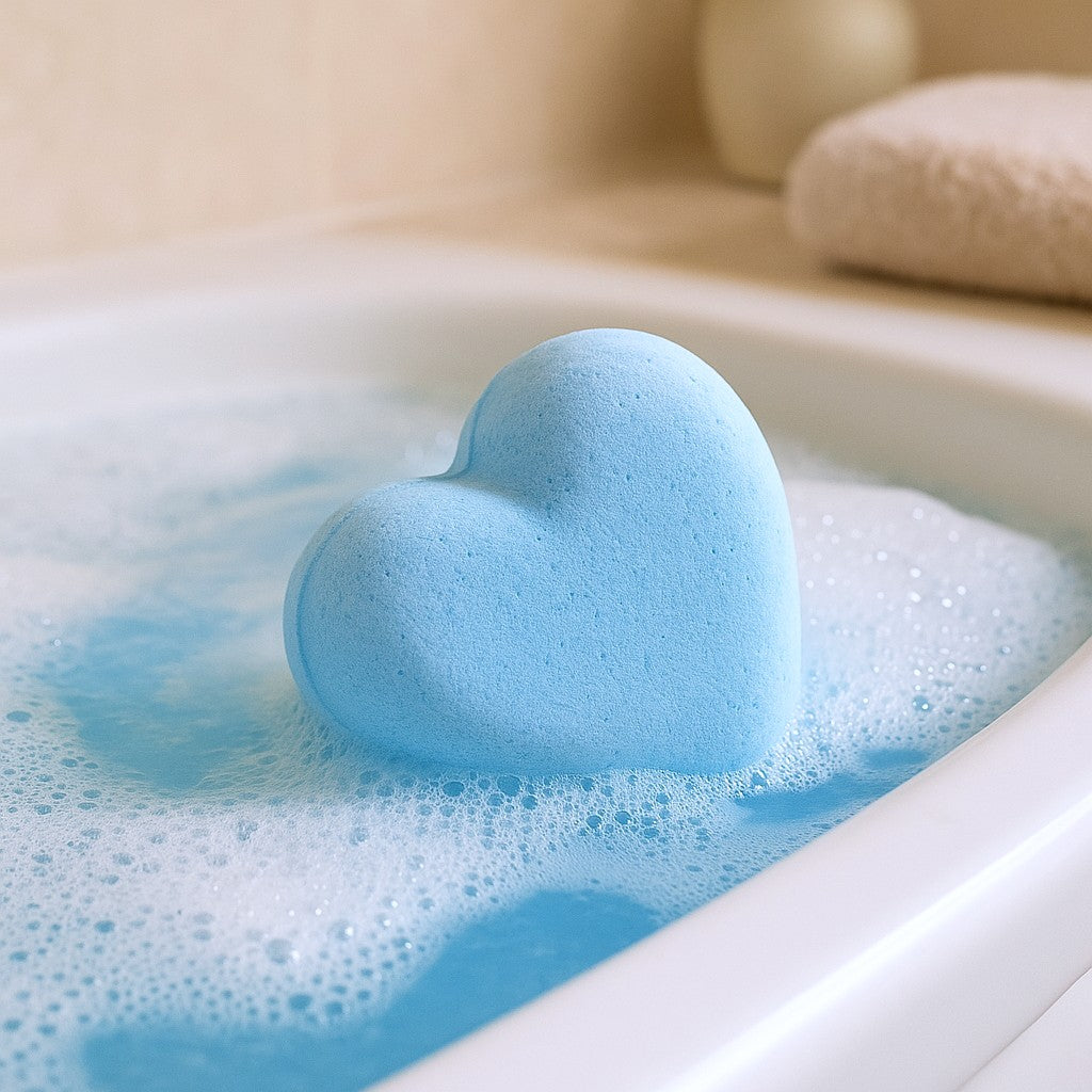 Bath Bombs Heart Baby Powder 70g 5 Pack