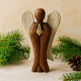 Statuetă Înger din Lemn – Dragoste 15cm