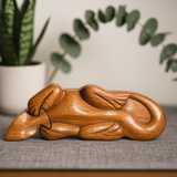 Cutie de puzzle cu compartiment secret din lemn, Gecko