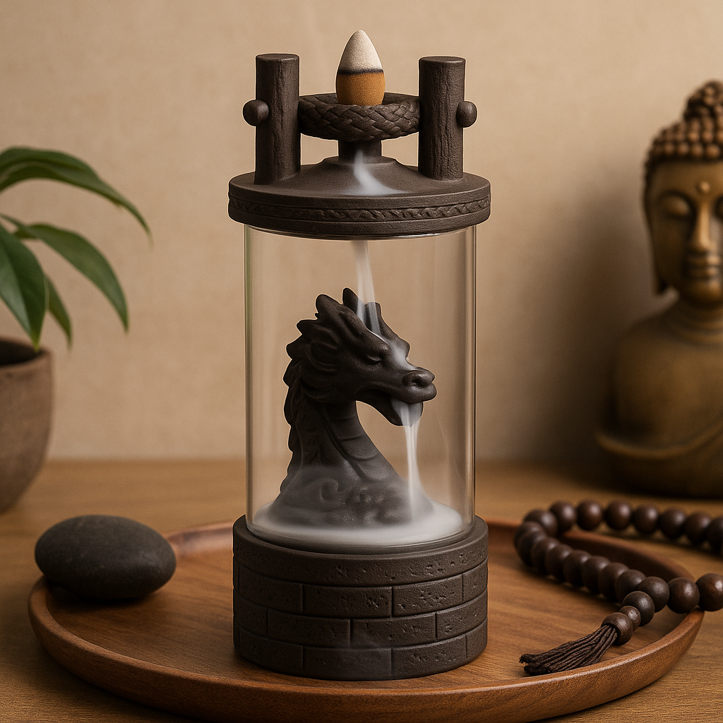 Backflow Incense Burner - Dragon Waterfall