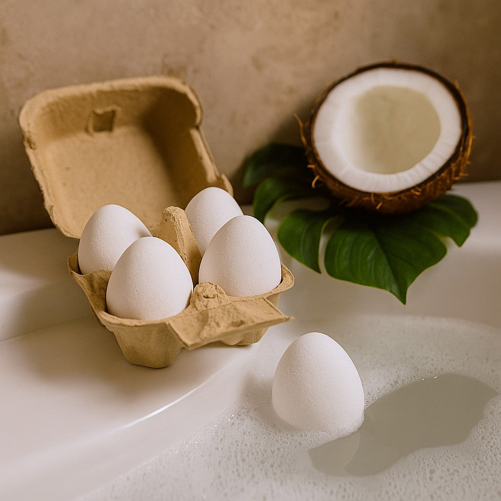 Bath Eggs Coconut 6-Pack
