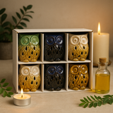 Ceramic Oil Burner, Rustic Terracotta Owl Assorted