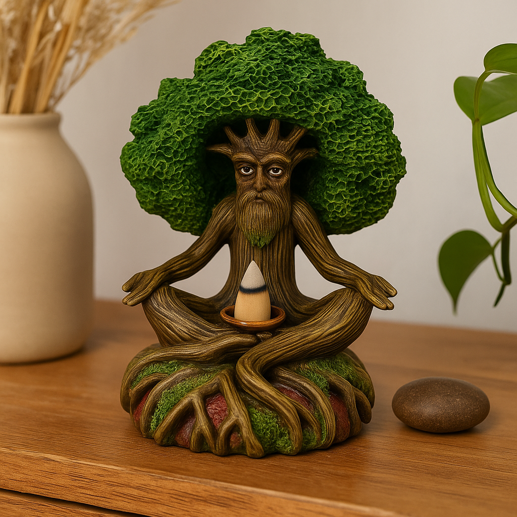 Backflow Incense Burner Tree Man