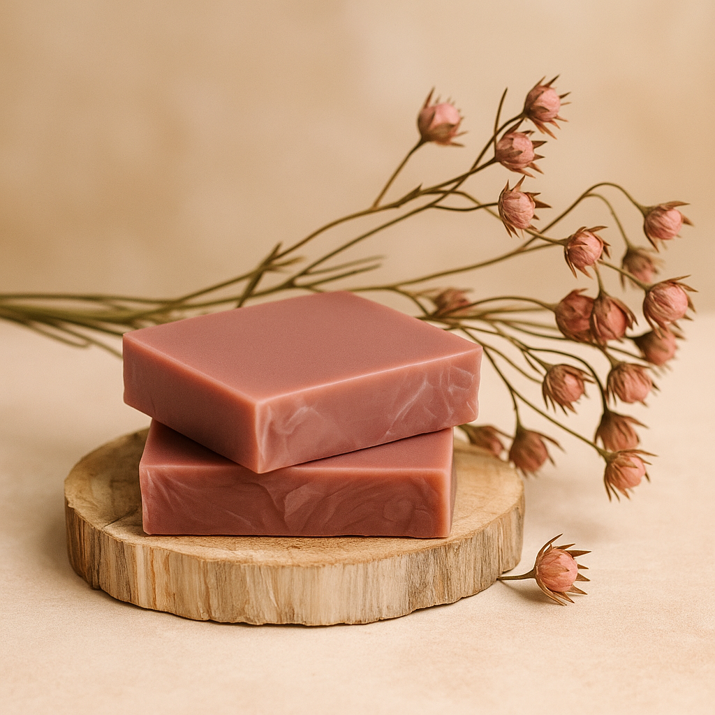 Saponetta Artigianale Lampone e Vaniglia, 140g