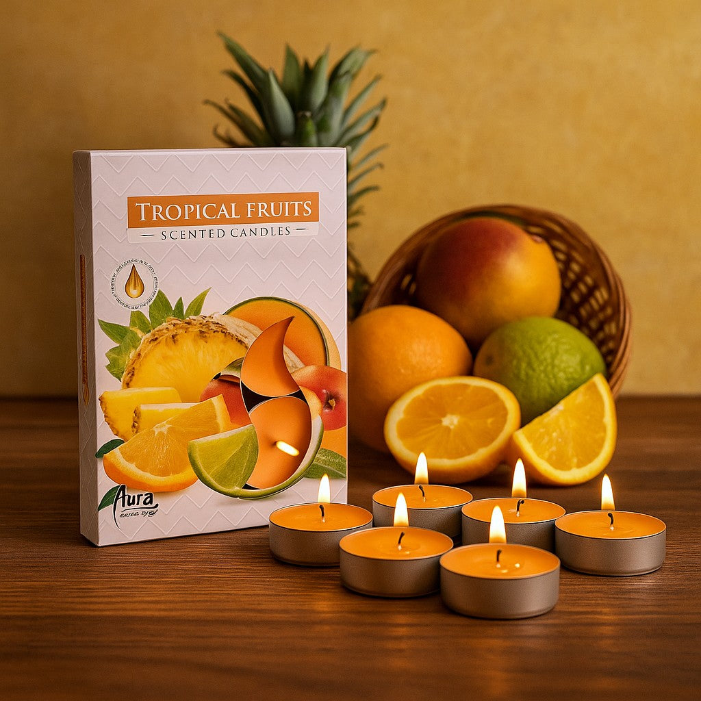 Scented Tea Light Candles Tropical Fruit